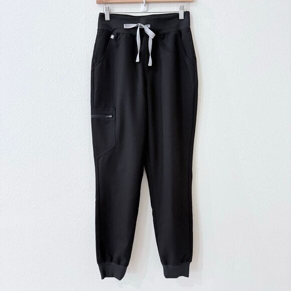 FIGS Technical Collection Women's Small Black Ankle Length Joggers Pants Scrub - Picture 1 of 9